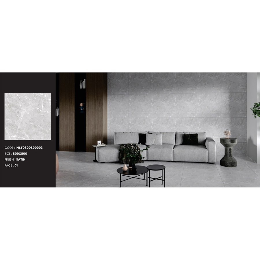 Gạch men ốp lát LUSTRA INSPA0800800003 loại gạch granite vân đá tự nhiên, độ dày 9.4mm, gạch 1 face, kích thước 800mmx800mm, thùng 3 viên - Hàng chính hãng