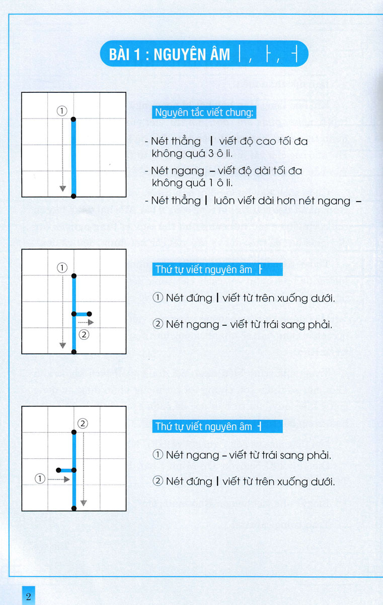 Tập Viết Tiếng Hàn - Phần Cơ Bản: Nguyên Âm - HA