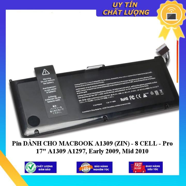 Pin dùng cho MACBOOK A1309  Pro 17&quot; A1309 A1297, Early 2009, Mid 2010 - Hàng Nhập Khẩu New Seal