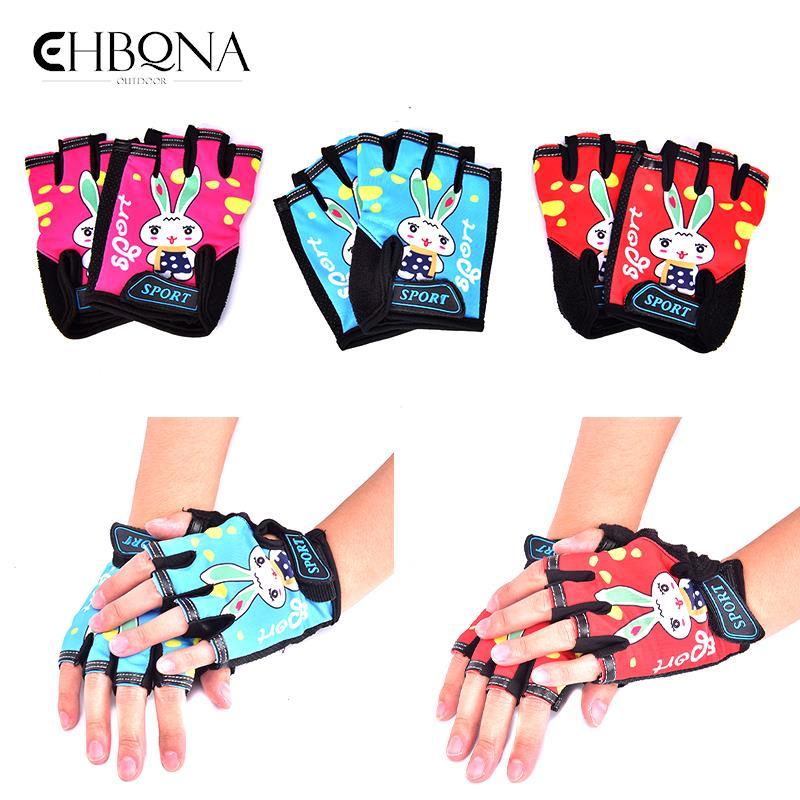 1 Trẻ Em Găng Tay Xe Đạp Ngón Skate Trẻ Em Xe Đạp Găng Tay Xe Đạp Thể Thao Găng Tay Chống Trượt Cho Bé Trai Và Bé Gái Color: Pink