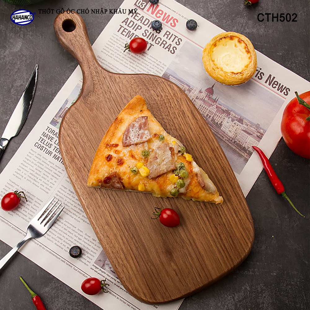 Thớt gỗ óc chó nhập khẩu Mỹ ️khay bánh mì/ bít tết/ pizza/ phụ kiện chụp ảnh