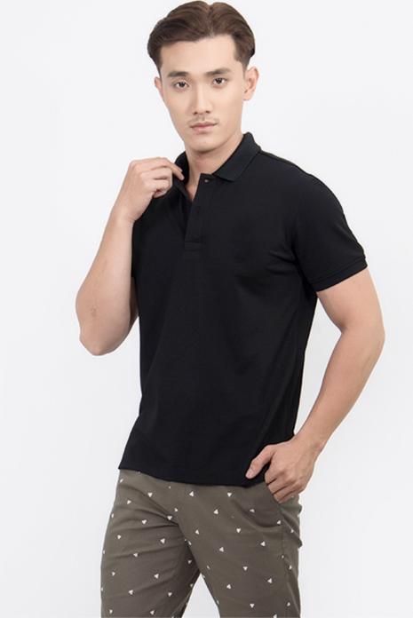 Áo Thun Polo Nam Trơn Novelty NATMMDMPSR200016N - Đen