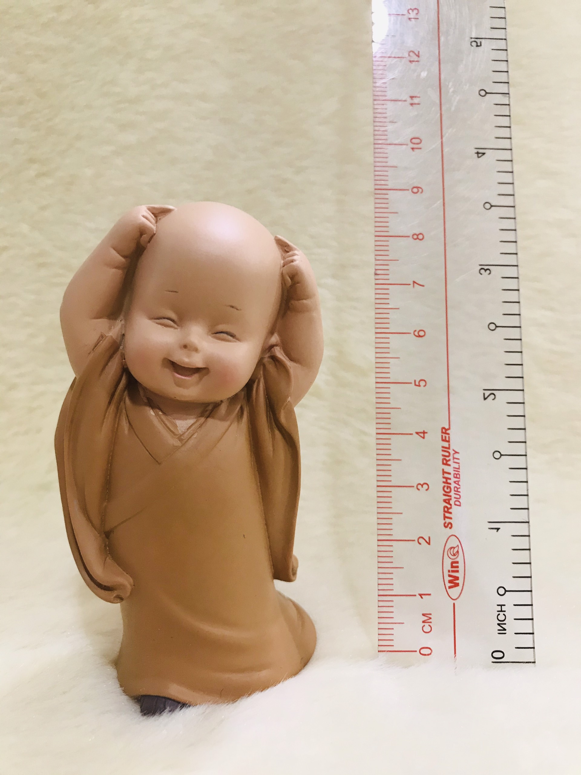Combo 02 bộ chú tiểu vàng đứng 8cm mẫu nhỏ