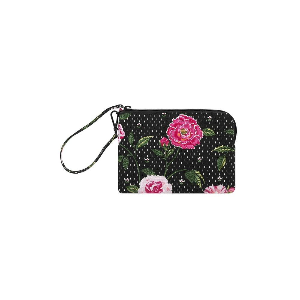 Cath Kidston-Convertible Wristlet Pouch Tea Rose Midscale-1042382-Black