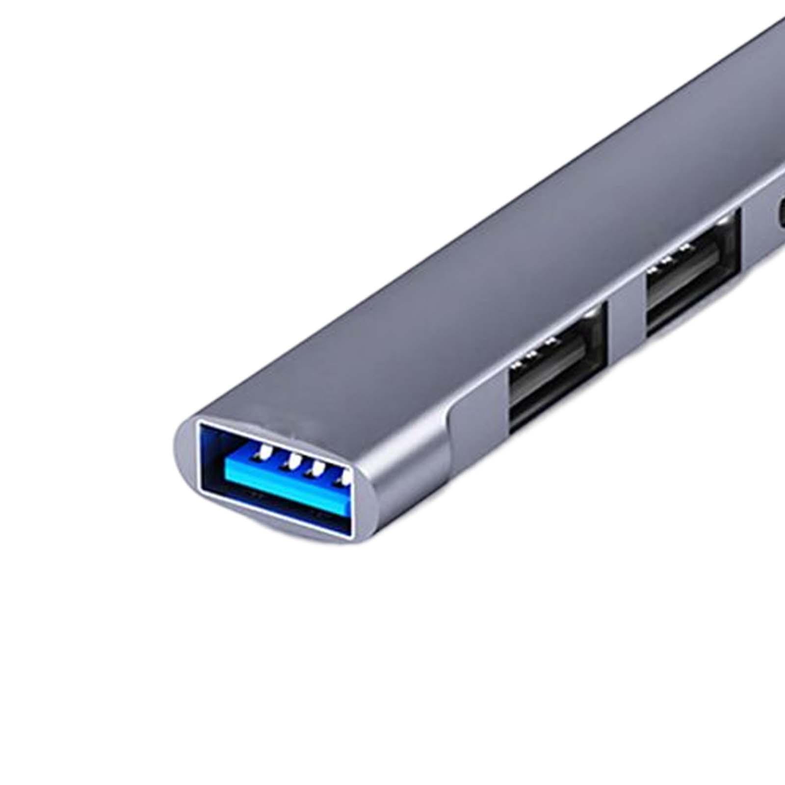 5 in 1 USB Type Hub, 1 USB 3.0 5Gbps Data Transfer PD Fast Charging 2 USB2.0 Ports Compact Splitter Docking Station, for Type C Devices.