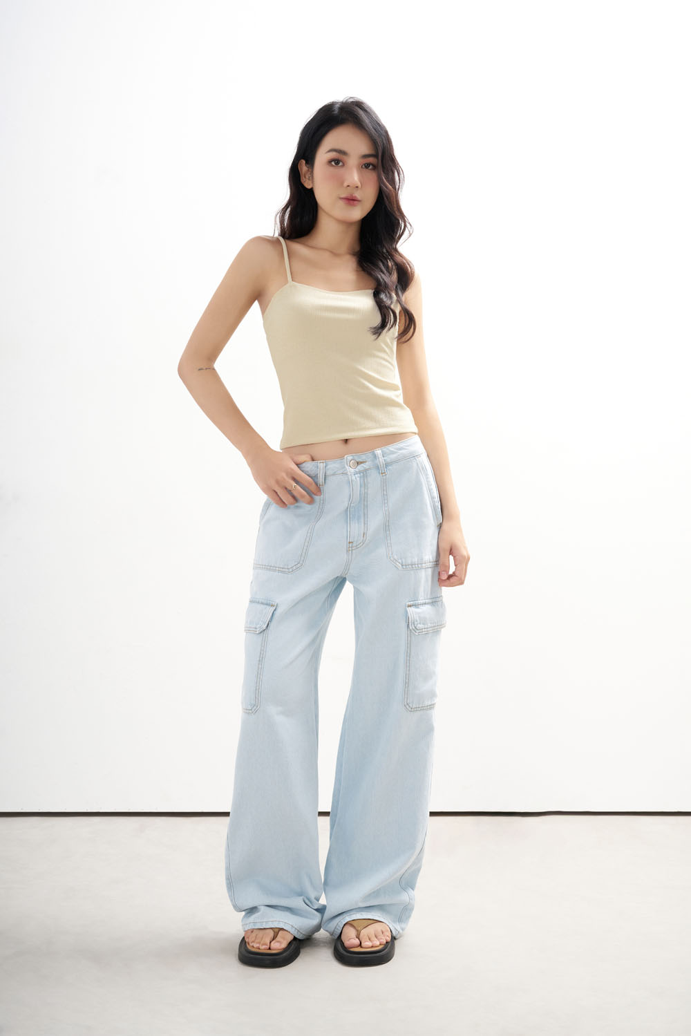 DOTTIE - Quần cargo vải denim - Q0320