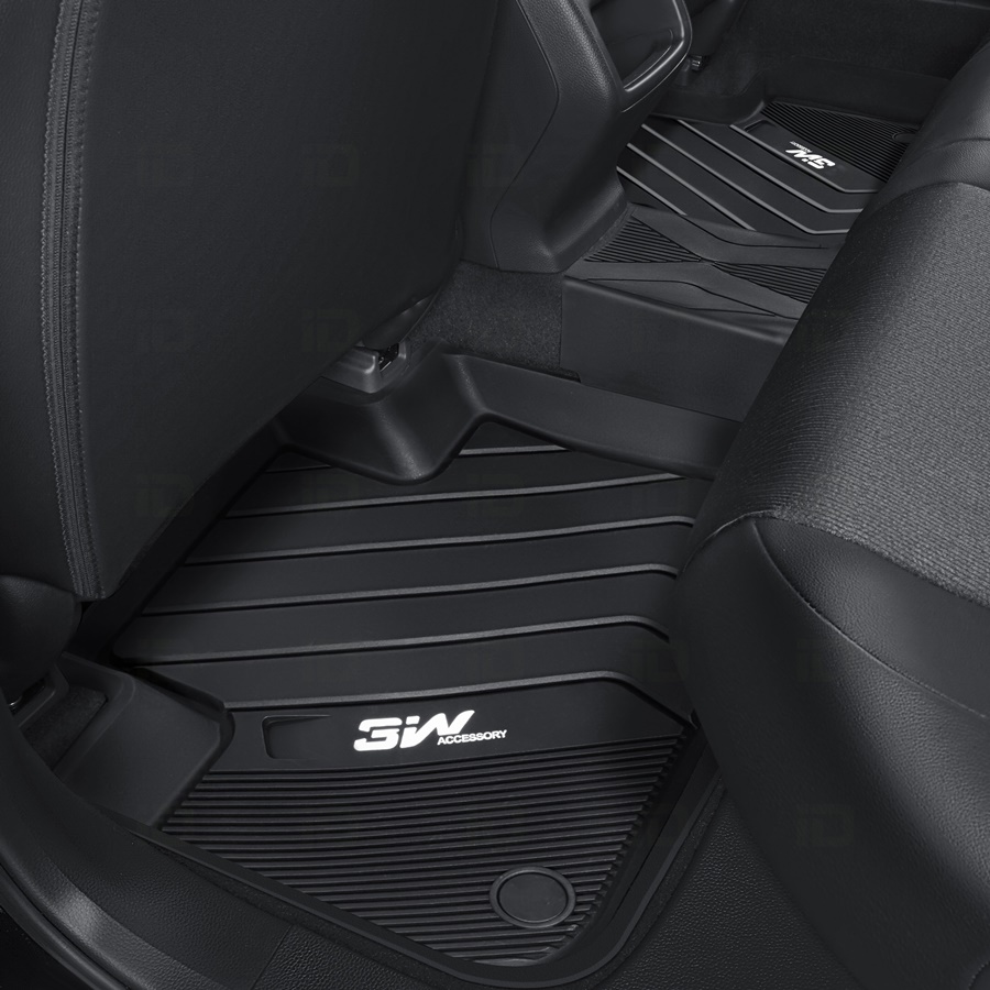 Thảm lót sàn xe ô tô BMW X4 2020- nhãn hiệu Macsim 3W - chất liệu nhựa TPE đúc khuôn cao cấp - màu đen.,