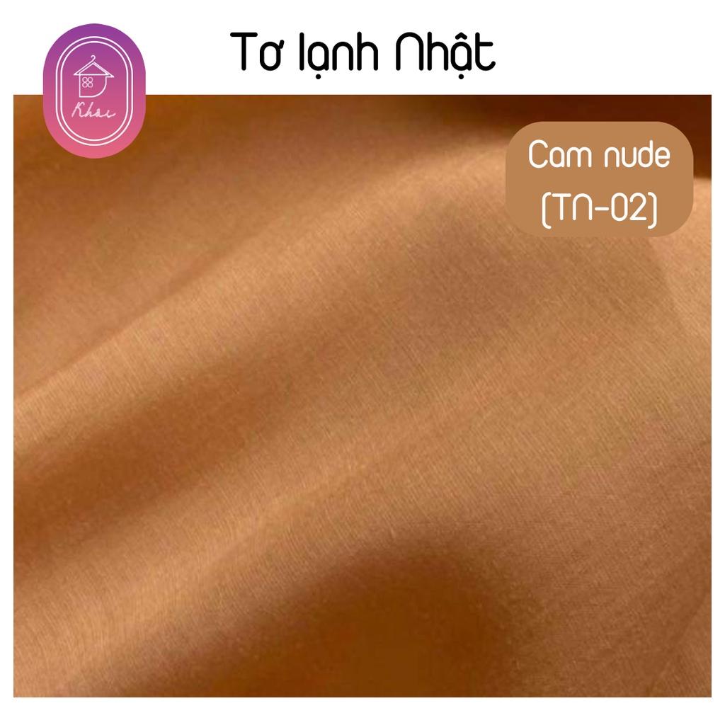 Tơ Nhật lạnh cao cấp may váy chất cực đẹp, siêu thoáng mát