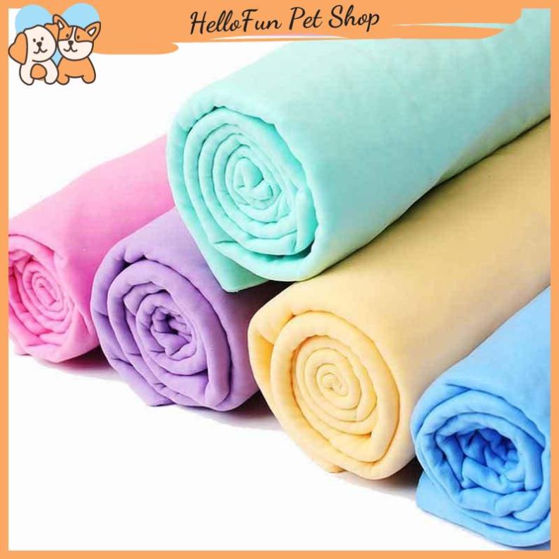 Khăn tắm cho chó mèo - Khăn tắm siêu thấm hút cho thú cưng