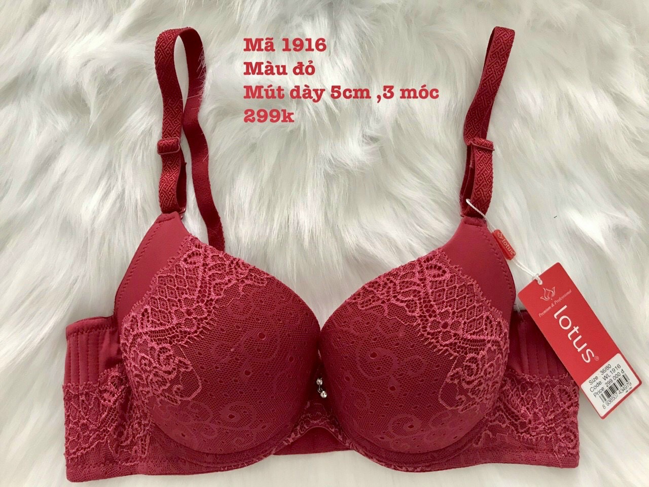 Áo ngực nữ dày 5cm 3 móc form đứng chuyên mặc áo dài mã 1916