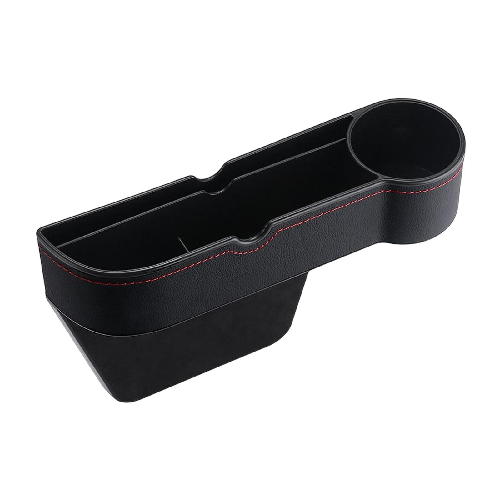 Car Seat Gap Organizer W/ Cup Holder Fit for Cards Wallets Sunglasses