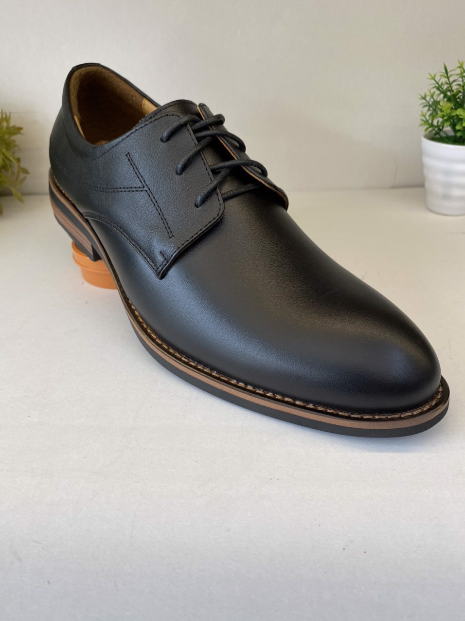 Giày Tây Nam TB08 Size 44-45-46-47 Giày Công Sở Bigsize Da Bò Thật Nềm Êm Chân Giày SAGO’S Bảo Hành 12 Tháng 