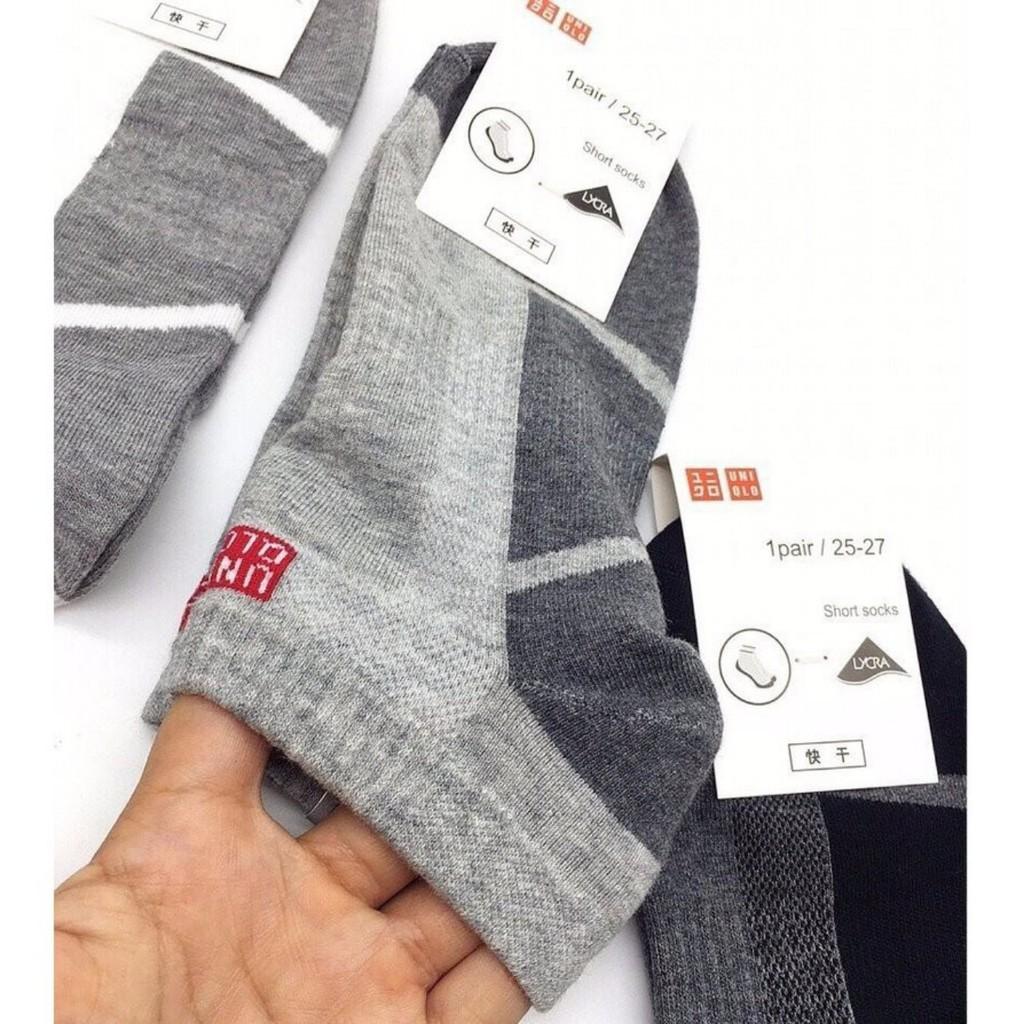 Com bo 5 đôi Tất/Vớ nam cổ ngắn xuất Nhật chất dày đẹp - loại 1