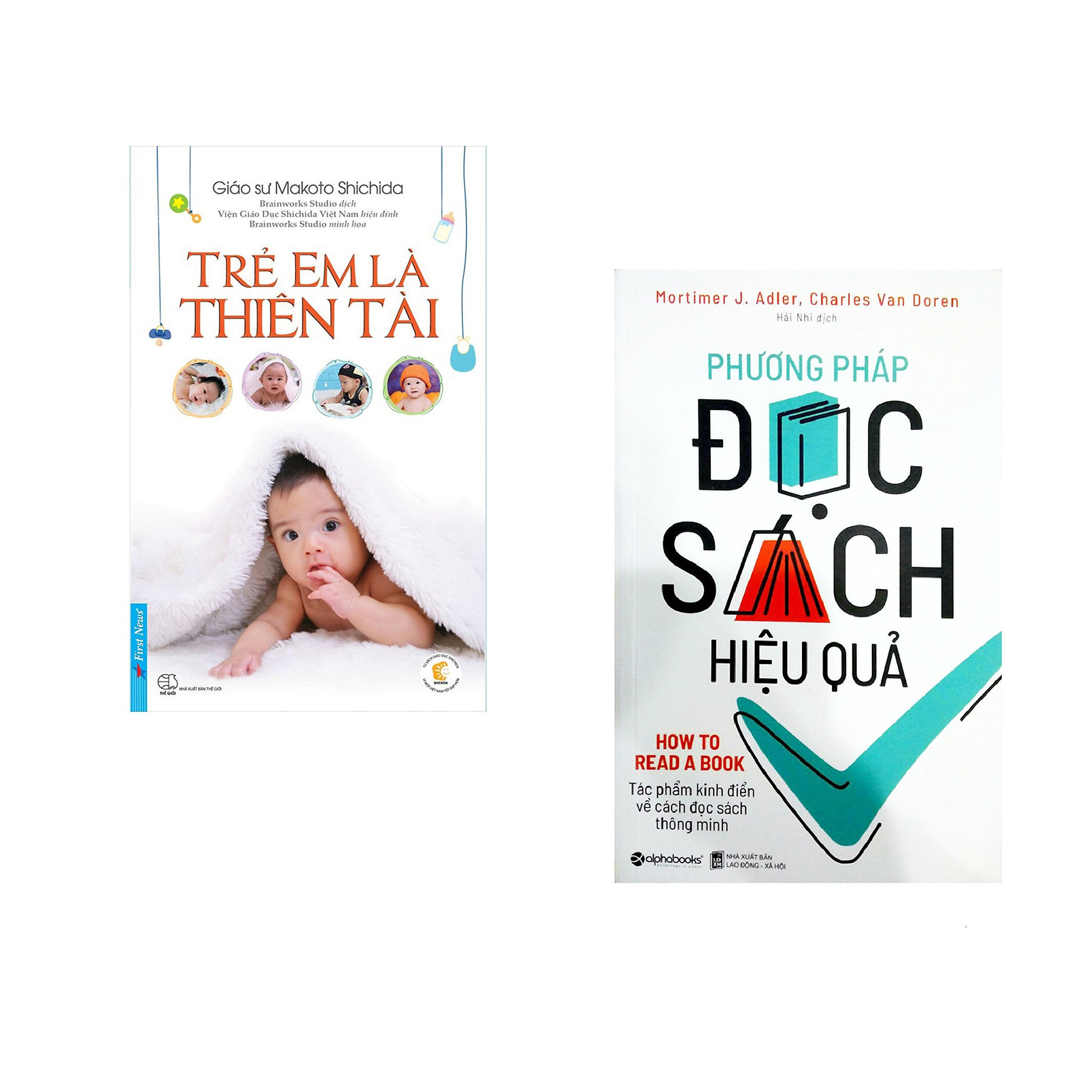 Combo 2 cuốn sách: Trẻ Em Là Thiên Tài + Phương Pháp Đọc Sách Hiệu Quả