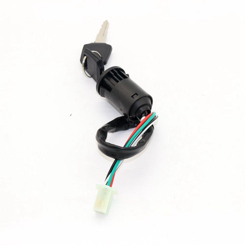 2X Ignition Switch with 4 Wire Ignition Lock, 2 Keys for 50/110/125 / 250cc ATV