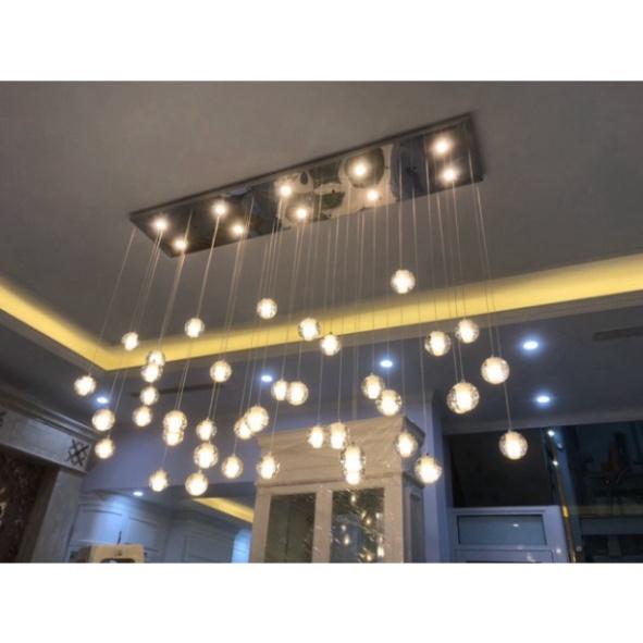 Đèn thả bàn ăn 20q phale giọt nước kích thước 40 x 80cm DT DDT