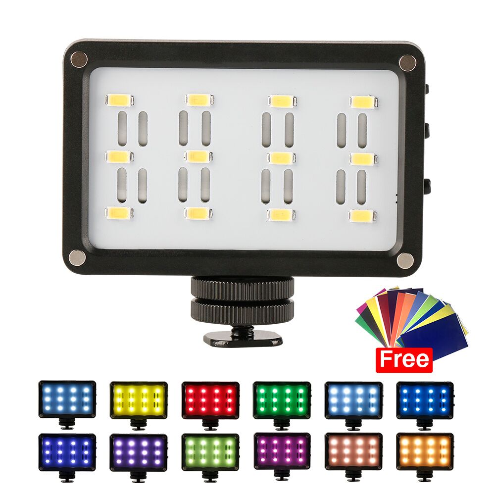 Đèn LED Sạc Ulanzi Rechargeble LED Video Light 12 Tấm Màu, Kích Thước Nhỏ Gọn, Dung Lượng Pin Lớn 2250mAh - Hàng Chính Hãng