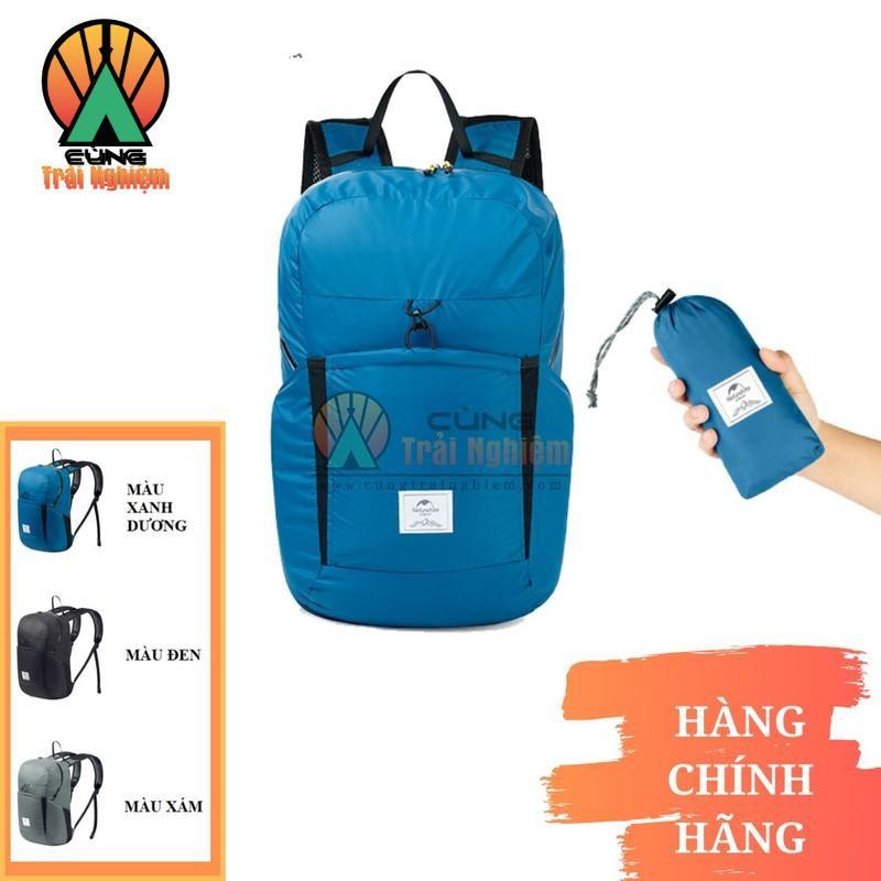 Balo Du Lịch Gấp Gọn 22L Chống Rách, Chống Thấm Nước cho Đi Học Đi Chơi Dã Ngoại NatureHike NH17A017-B