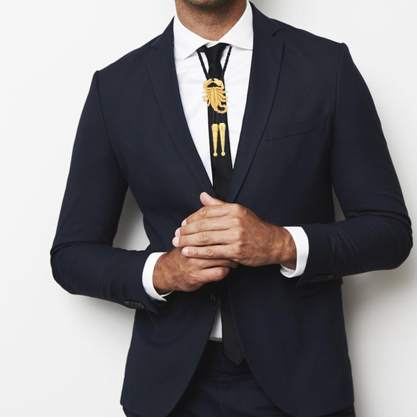Alloy Bolo Tie Adjustable Costume Retro Style Rope Cowboy for Women Men