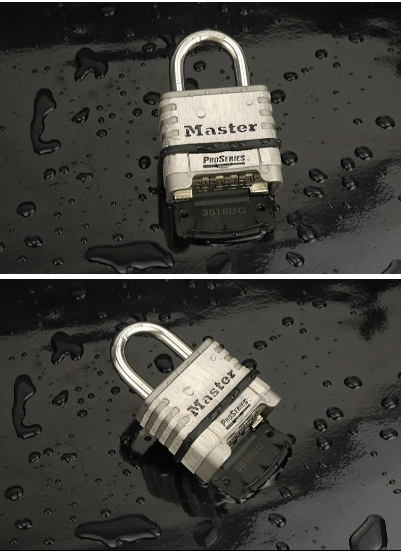 Khóa Inox Chống Gỉ Master Lock 1174 D, Mở khóa bằng cách quay số, không sử dụng chìa.