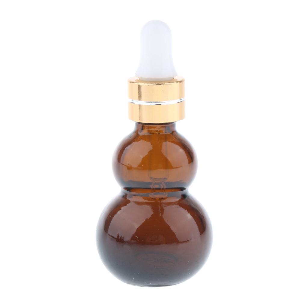 24Pcs Amber Empty Refillable Glass Dropper Bottles for Essential Oil Makeup