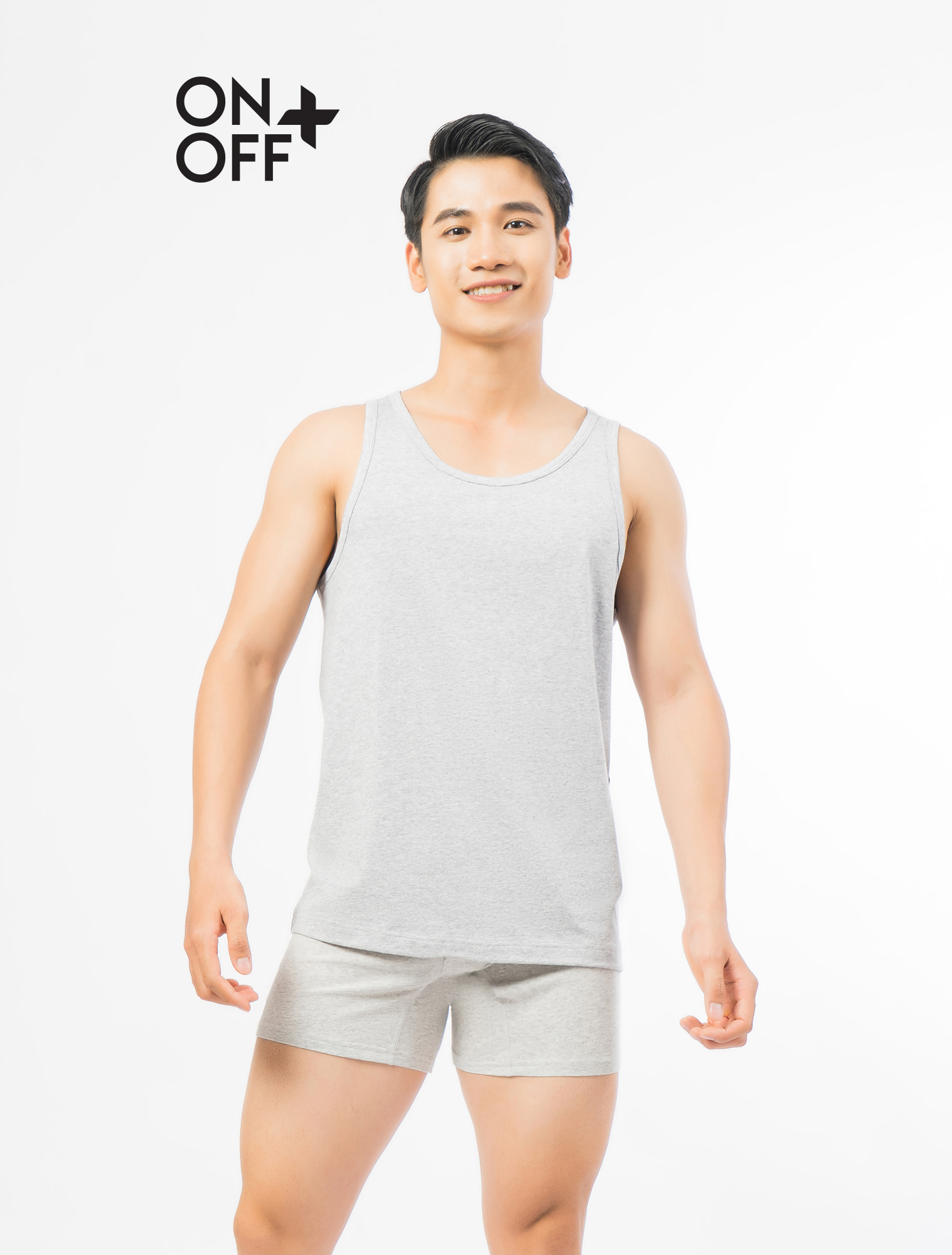 Quần lót nam 2 in 1 Cotton Spandex dáng Boxer ONOFF - 18UK23A038