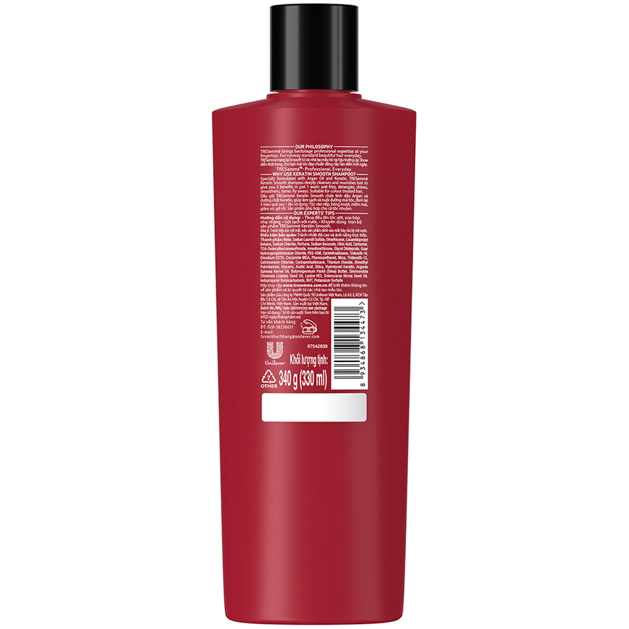 Dầu Gội Tresemme Keratin Smooth 330ml/ 340G