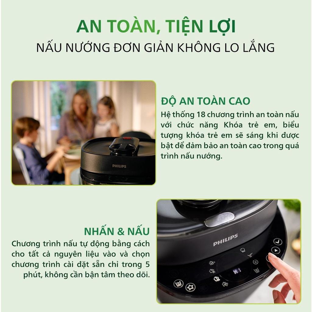 Nồi Áp Suất Điện Tử Philips HD2151, 5.0Lit -1090w, Hàng Chính Hãng