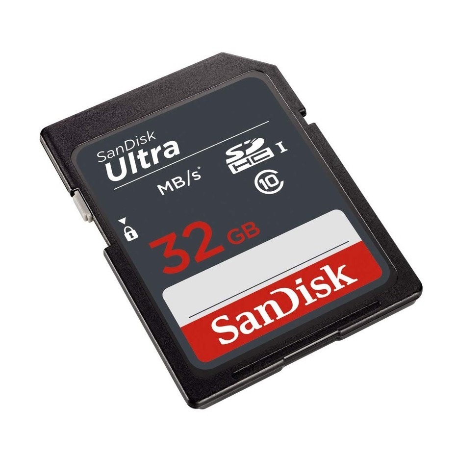 Thẻ nhớ SD Sandisk Ultra GN3 32GB 100MB/s UHS-I (cho máy ảnh) - Hàng Chính Hãng