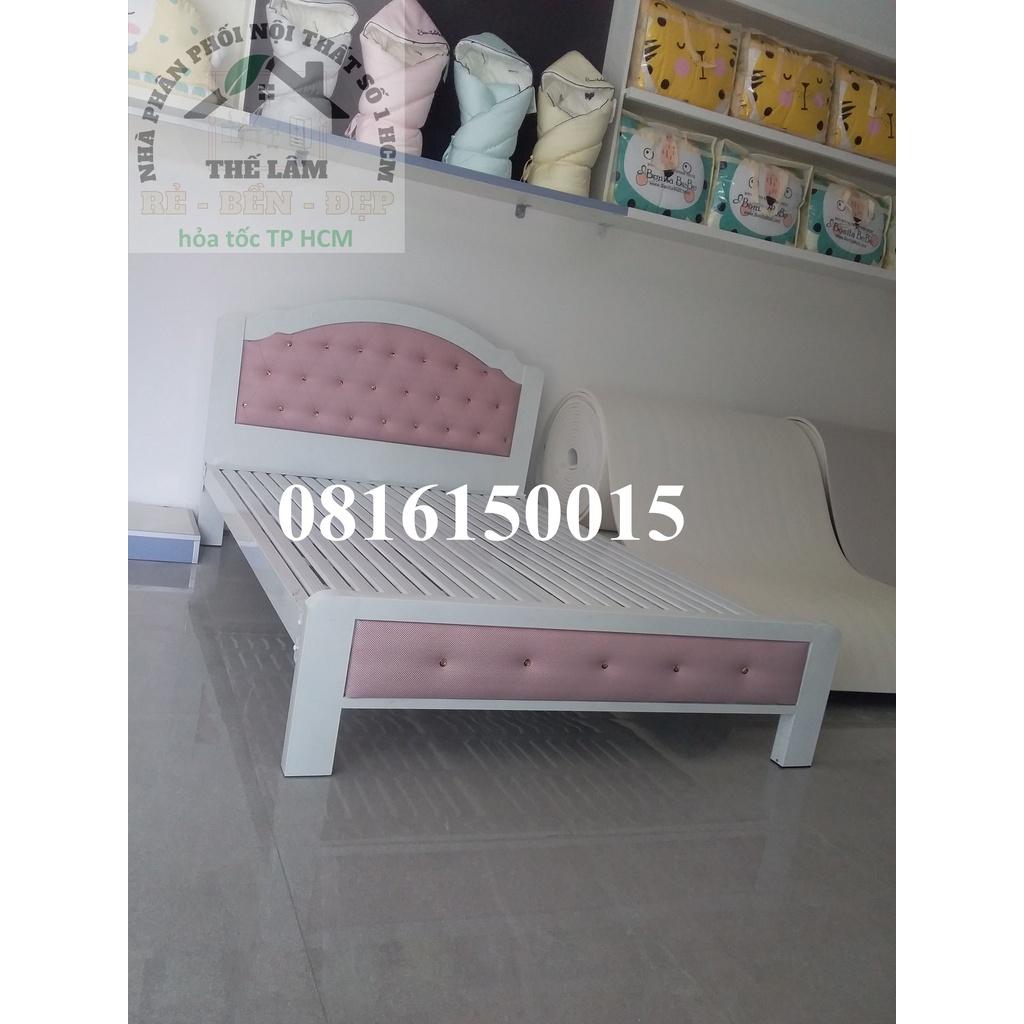 Giường sắt hộp dày 5x10 sơn tĩnh điện chống rung- chống ồn