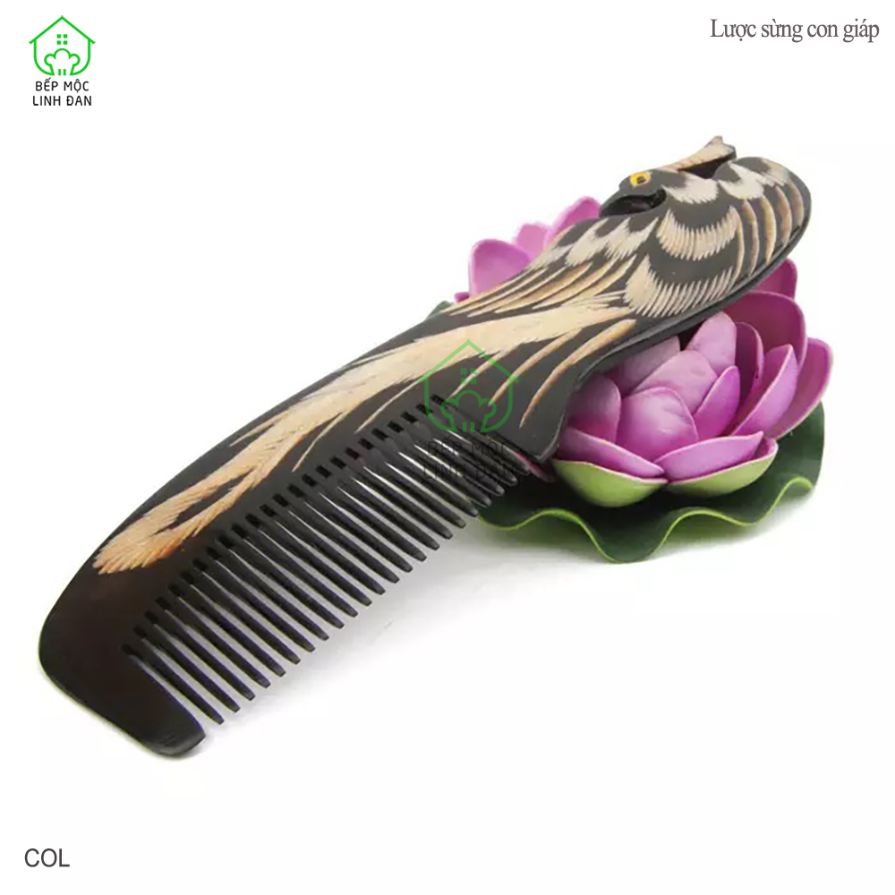 Lược 12 Con Giáp Bằng Sừng Trâu (Đủ Mẫu - Size: L - 18cm) Quà Tặng Ý Nghĩa