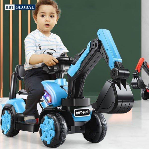 Xe cần cẩu chòi chân, Xe Cẩu Điện loại lớn dành cho bé trai từ 1 đến 7 tuổi- Babibo Kids