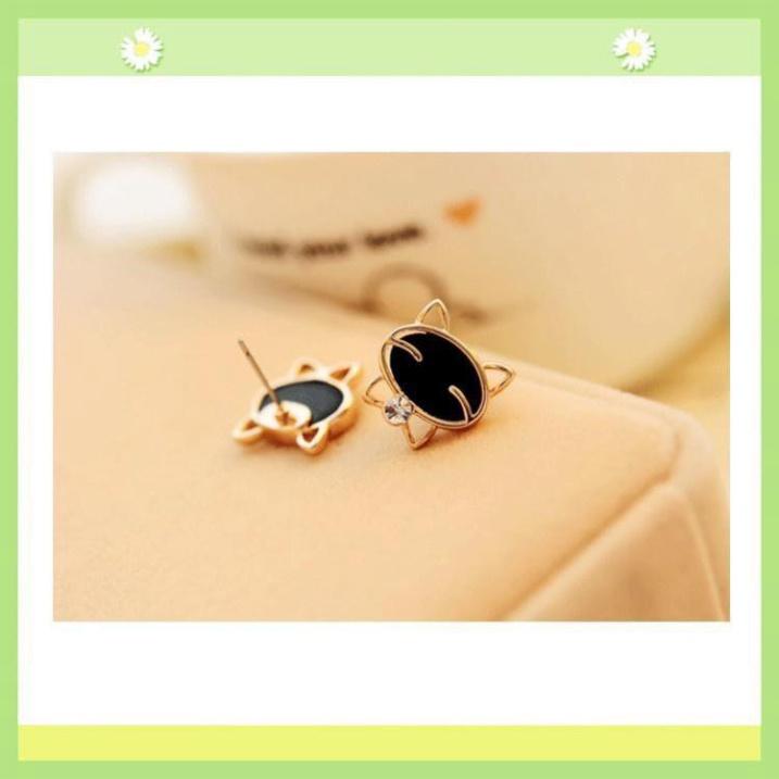 Bông Tai Mèo Đen Thời Trang Cao Cấp .HD