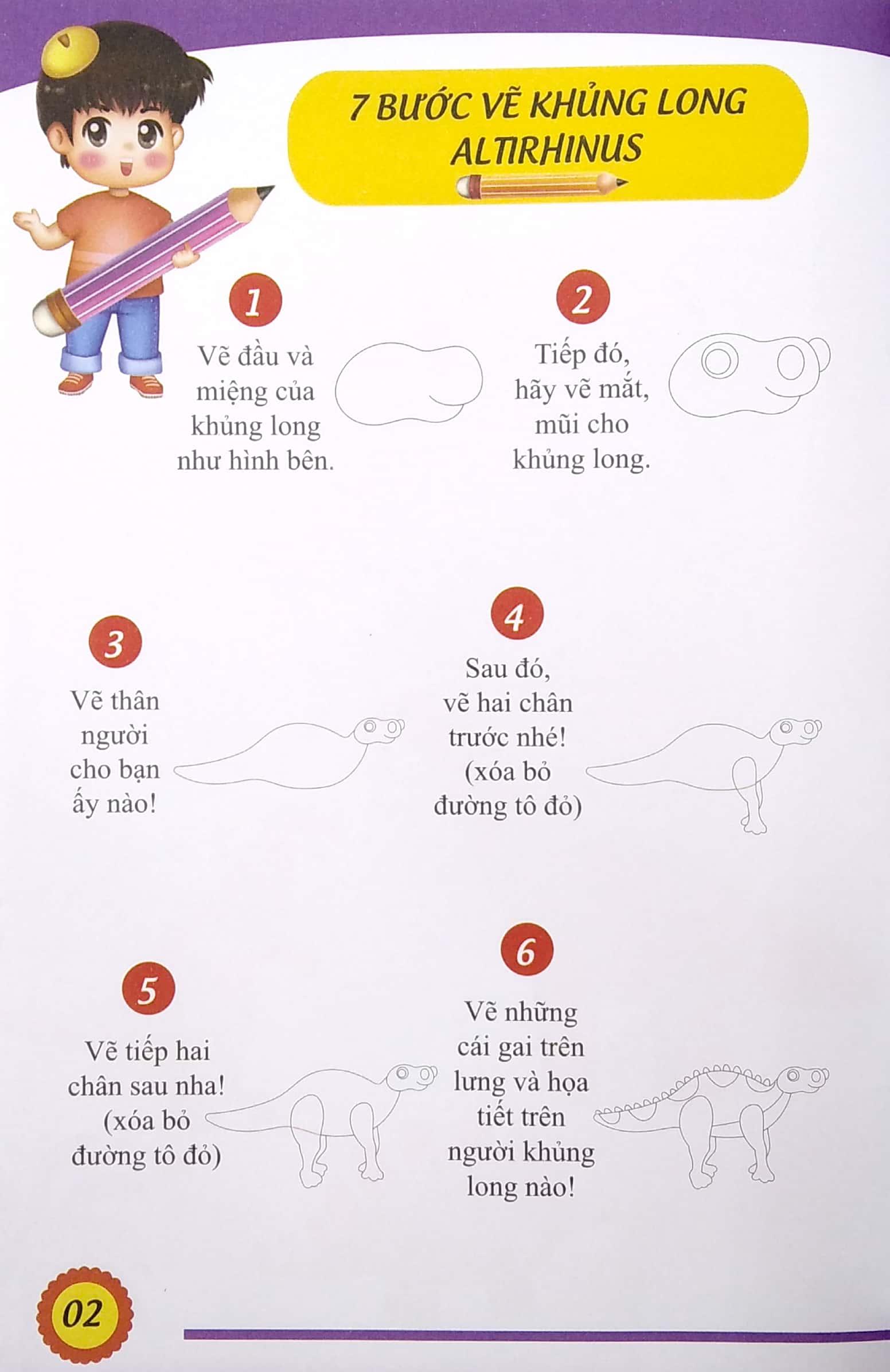 7 Bước Vẽ Khủng Long - Tập 2