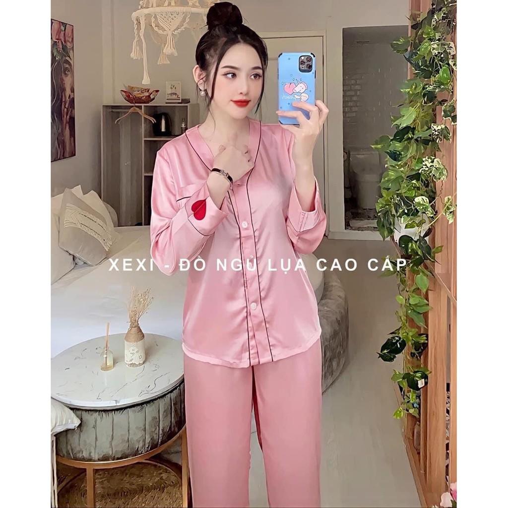 ĐỒ BỘ PIJAMA giá tốt, hàng lụa đẹp tuyệt vời, DƯỚI 60kg mặc vừa, lụa mát