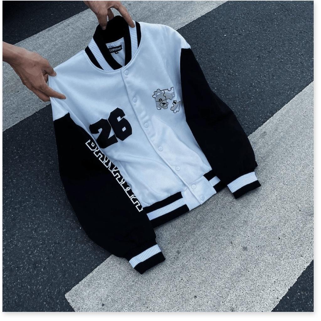 ÁO KHOÁC NỈ HOODIE NÚT BẤM PHONG CÁCH BOMBER -26 TKT