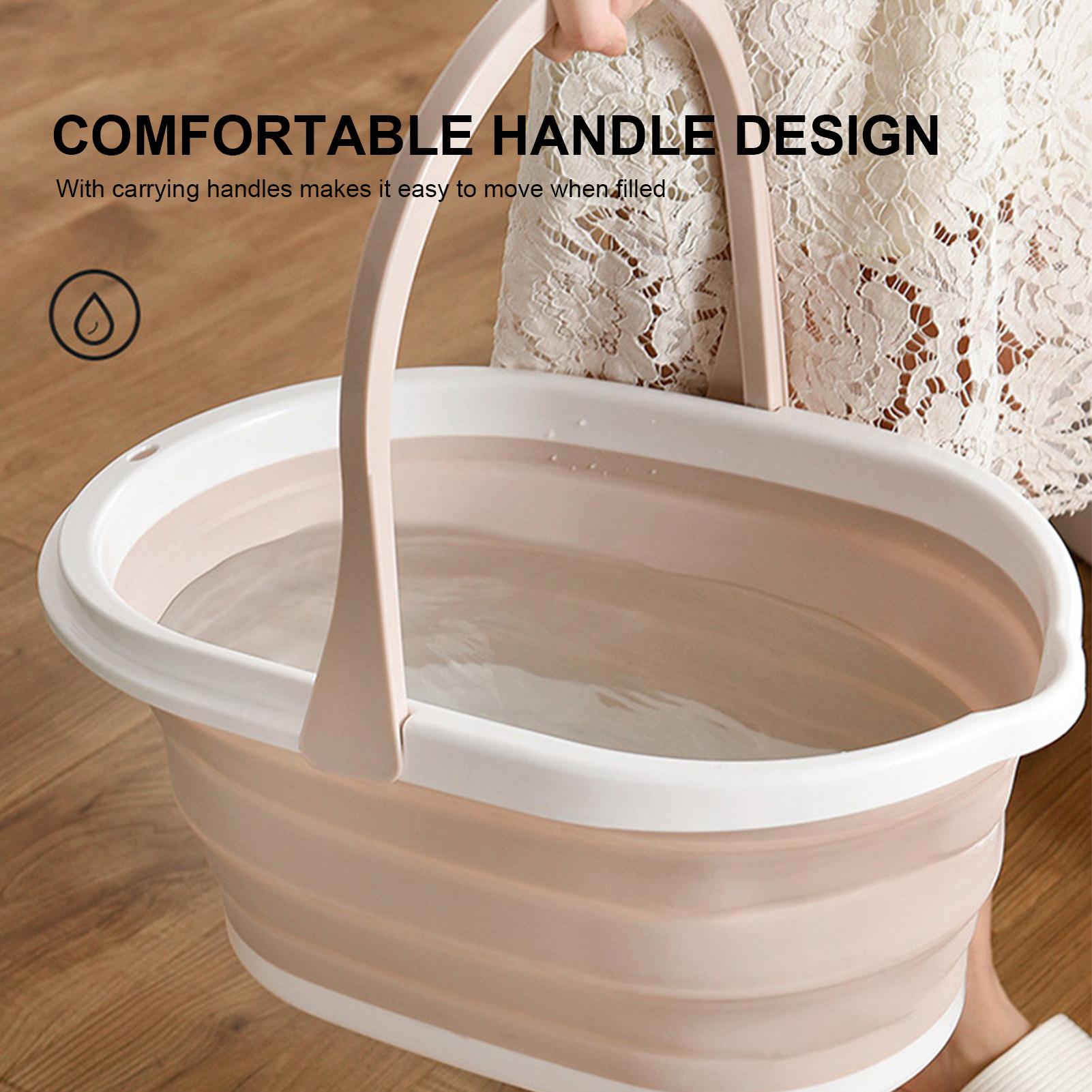 Xô có thể thu gọn có tay cầm