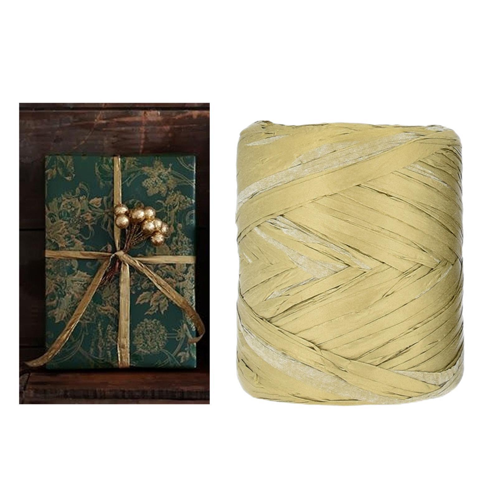 Raffia Paper Ribbon Packing Paper Twine Ribbon for Packing Wrapping Bouquets