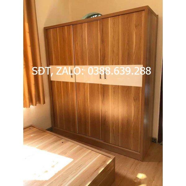 tủ gỗ mdf 3 cánh trượt