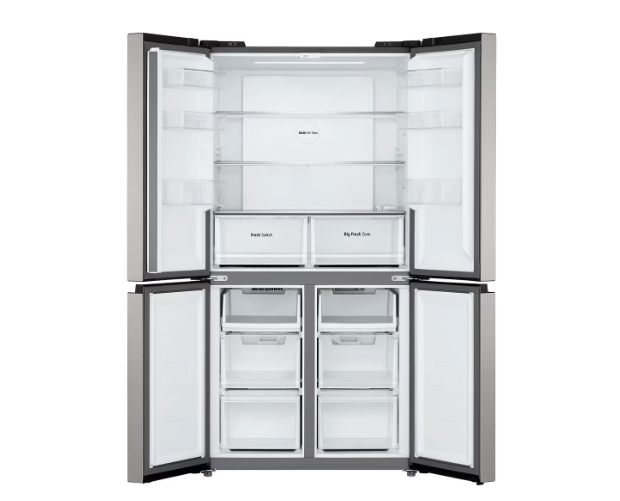 [Chỉ giao Miền Nam] Tủ Lạnh LG Side by Side Inverter 474 Lít màu xám trắng LFB47SVM - Hàng Chính Hãng