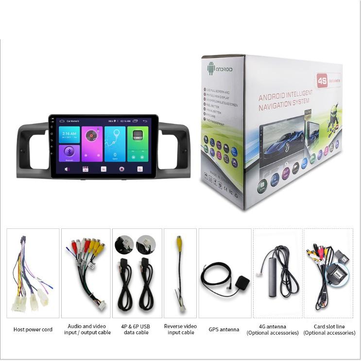 Màn Hình Android 9 inch Cho ALTIS 2003-2007 - Đầu DVD Chạy Android Tiếng Việt Kèm Mặt Dưỡng Giắc Toyota Altis
