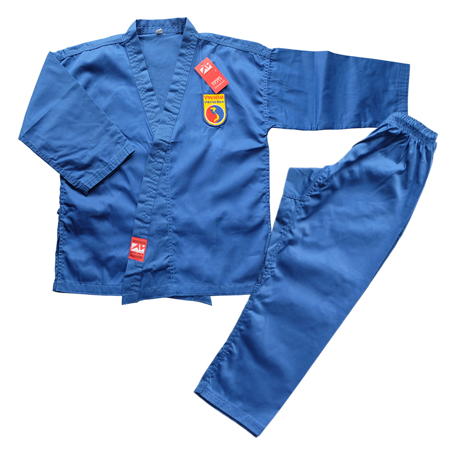 Võ Phục Vovinam Tân Việt Đỏ Xuất Khẩu DPVTVPVVNTVD - Xanh