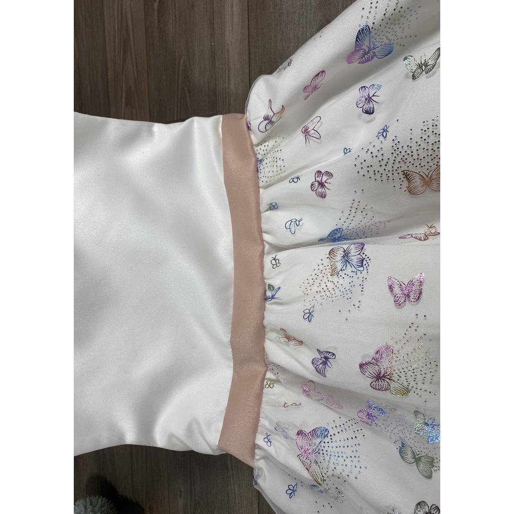 Đầm công chúa bé gái,váy trẻ em hai lớp phối lưới cao cấp size từ 1-8 tuổi
