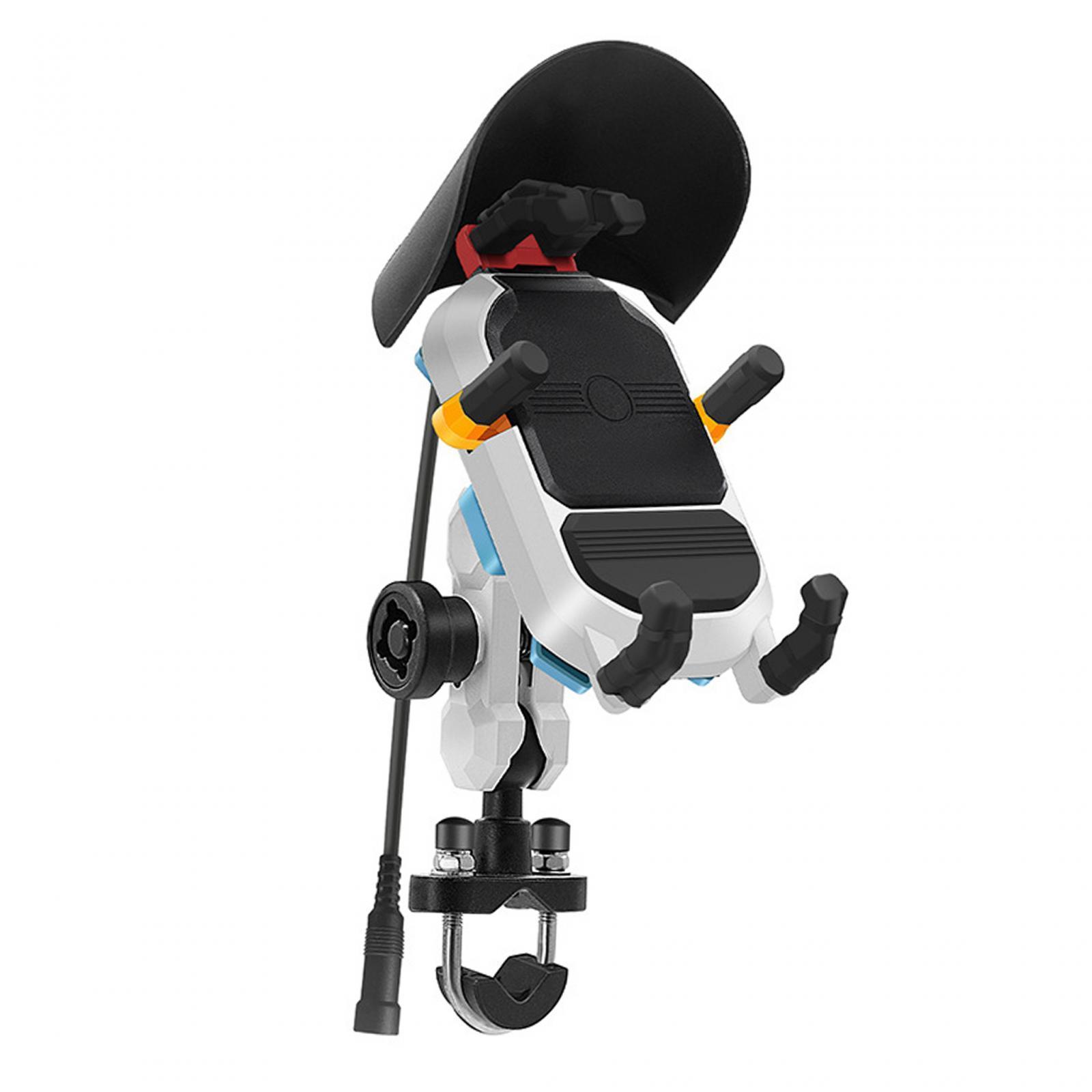 Motorcycle Phone Mount 15W Universal Handlebar Holder for Electric Bike