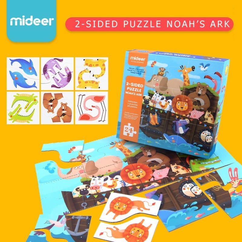 Xếp hình Mideer 24 Miếng - Tàu Noah's Ark Puzzle