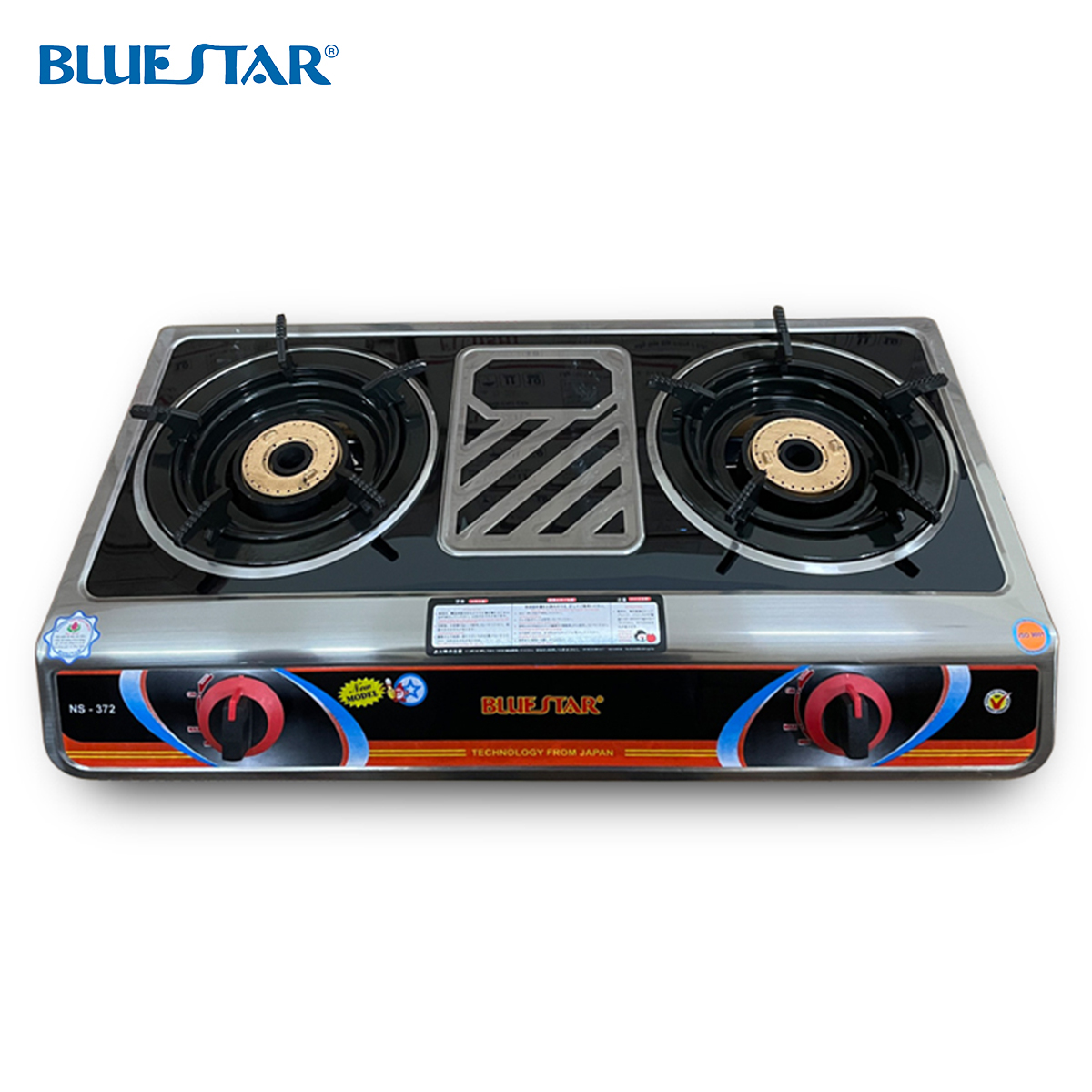 Bếp khè đôi điếu đồng Bluestar NS-372K - Hàng chính hãng