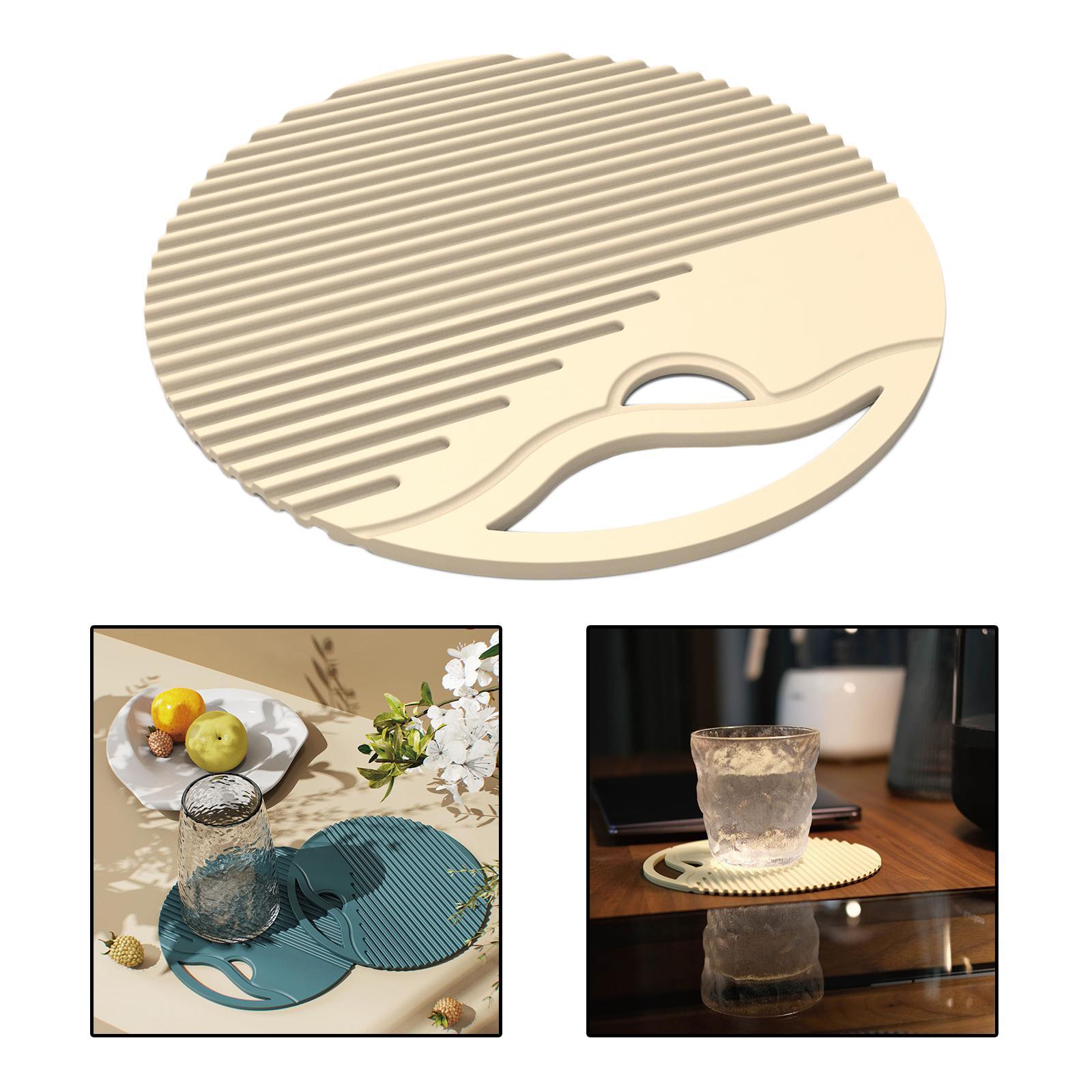 Silicone Table Mat Heat Resistant Non Slip Placemat  Black