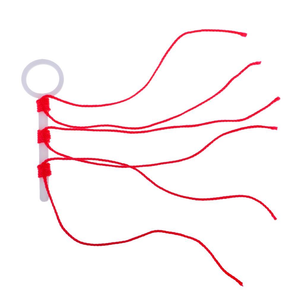 2x 6pcs Bobber Stop Knots Rock Fishing Buoy Kit Rock Fishing Tackle Tool Red