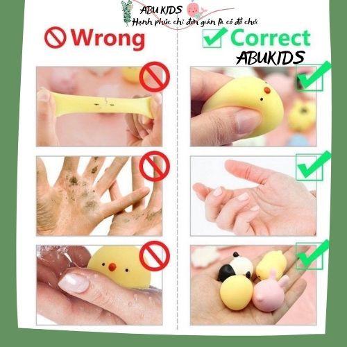 Mochi squishy hình thú 5 con cực dễ thương - Mochi đồ chơi mềm dẻo trang trí và cảm nhận độ dễ thương A378