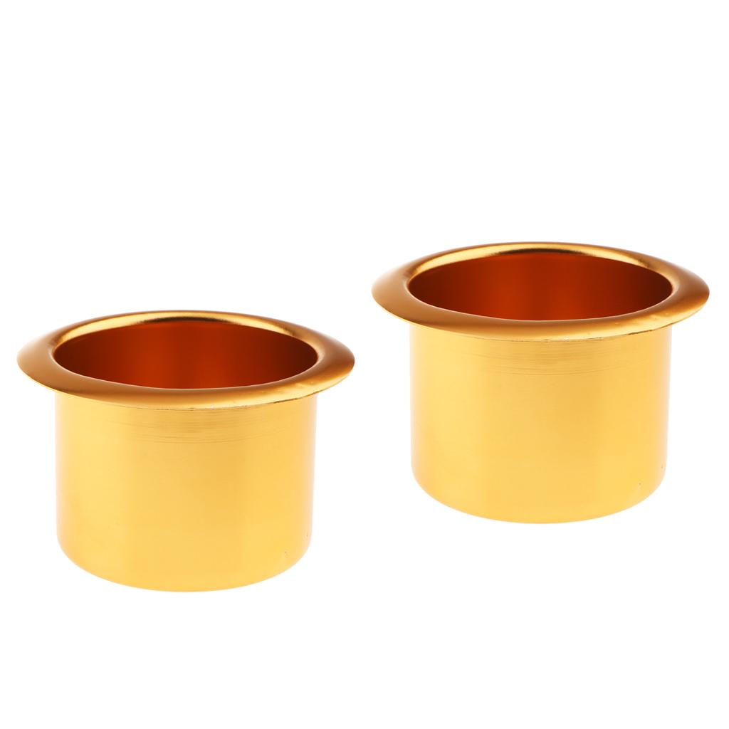 2Piece Aluminum Alloy Cup Drink Holder for Marine Boat Car Truck Camper RV